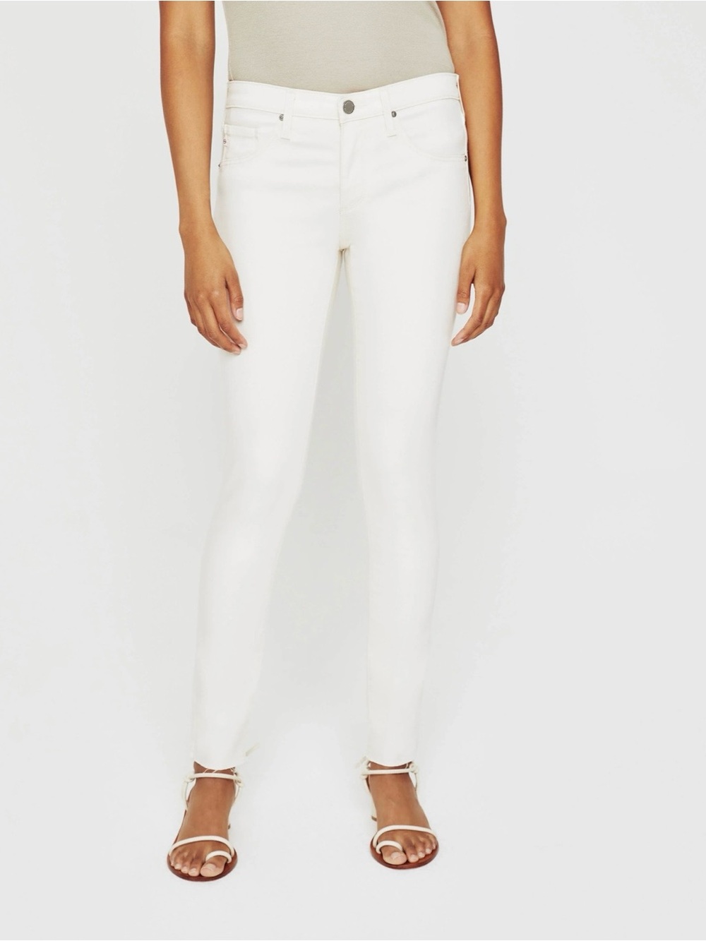 AG The Legging Ankle White Women’s Skinny Jeans